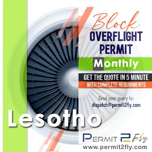Lesotho Block Overflight Permits Procedures