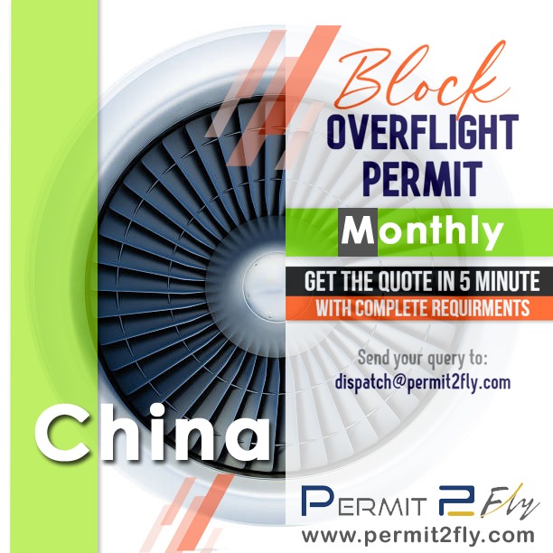 China Block Overflight Permits Procedures