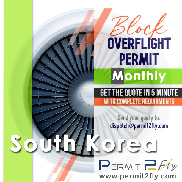 South Korea Block Overflight Permits Procedures