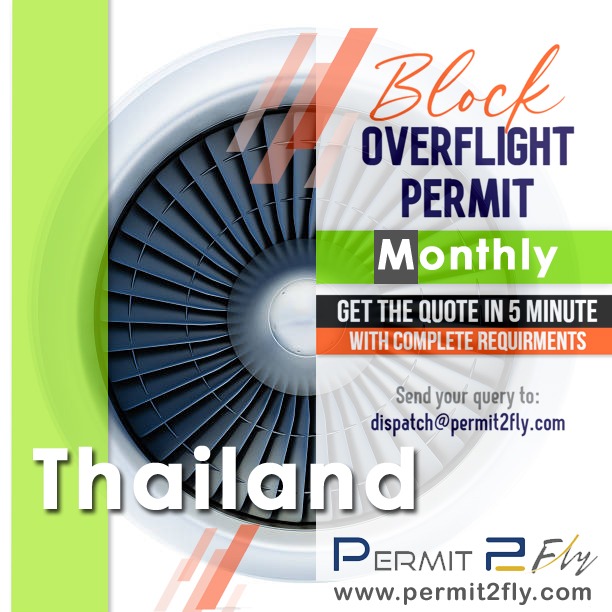 Thailand Block Overflight Permits Procedures