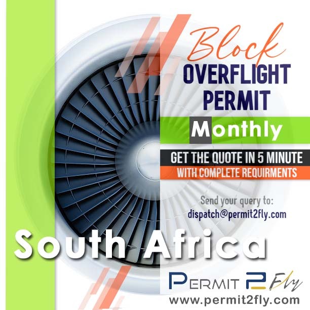 South Africa overflight permit support